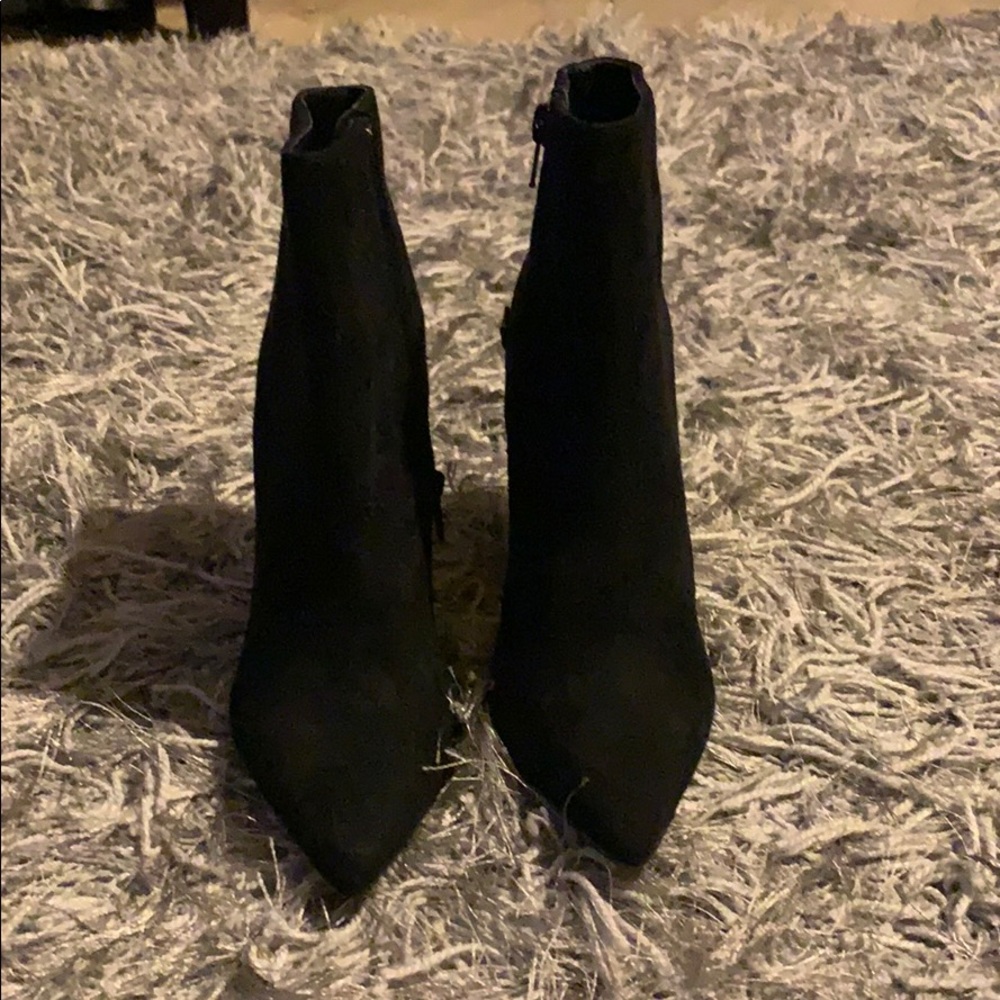 Suede Pointed Booties - image 2
